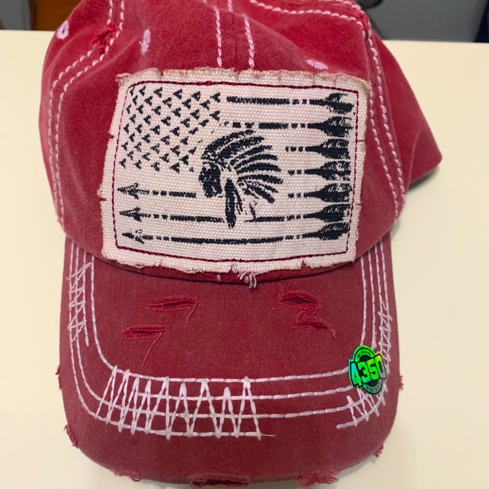 4350 District distressed, adjustable baseball cap